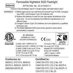 Nightstick XPP 5420 Intrinsically Safe Flashlight | 160 Lumens -Flashlight Discount Store Bayco Nightstick Pro XPP5420 Safety Rated LED Flashlight 2 1