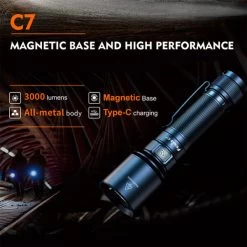 Fenix C7 USB-C Rechargeable Flashlight | 3,000 Lumens -Flashlight Discount Store Fenix C7 USB Rechargeable Flashlight 10 600x600 1