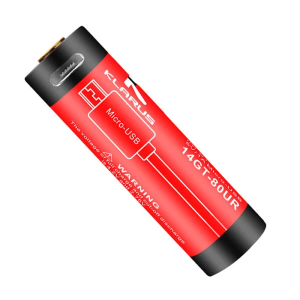 Klarus 14500 Rechargeable Battery 14GT-80UR | Authorized Distributor 5 Klarus 14500 Rechargeable Battery 14GT-80UR | Authorized Distributor - Image 3
