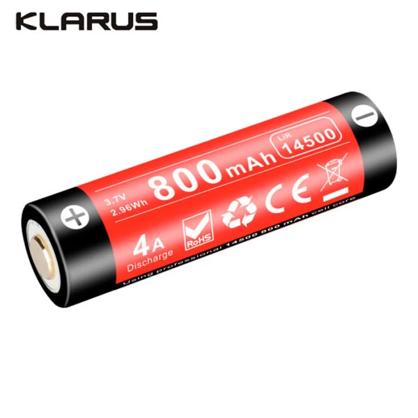 Klarus 14500 Rechargeable Battery 14GT-80UR | Authorized Distributor 3 Klarus 14500 Rechargeable Battery 14GT-80UR | Authorized Distributor