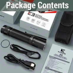 Klarus E3 High Performance Flashlight | 2200 Lumens 10 Klarus E3 High Performance Flashlight | 2200 Lumens -Flashlight Discount Store Klarus E3 High Performance Flashlight 8 600x600 1