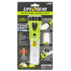 LifeGear Adventure Rechargeable Power Light | 220 Lumens -Flashlight Discount Store LifeGear Adventure Rechargeable Power Light goog 600x600 1