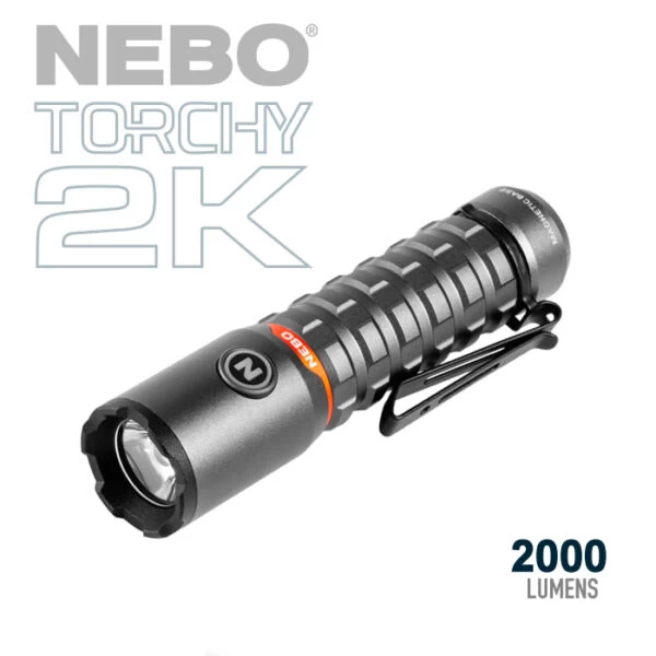 NEBO Torchy 2K Rechargeable Flashlight | 2000 Lumens 3 NEBO Torchy 2K Rechargeable Flashlight | 2000 Lumens