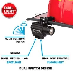 Nightstick Helmet-Mounted Dual-Light NSP-4650B | Authorized Distributor -Flashlight Discount Store Nightstick Helmet Mounted Dual Light NSP4650B 15 600x600 1