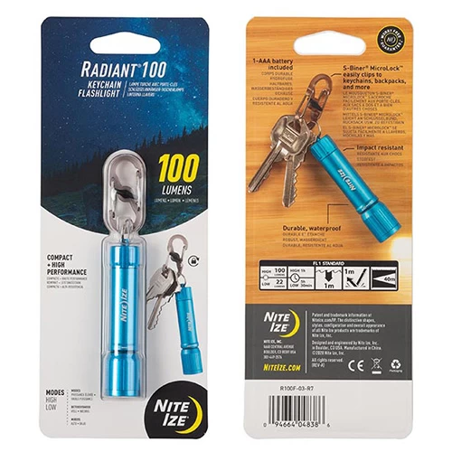 Nite Ize Radiant® 100 Keychain Flashlight | 100 Lumens 6 Nite Ize Radiant® 100 Keychain Flashlight | 100 Lumens - Image 4