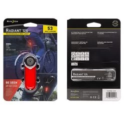 Nite Ize Radiant® 125 Rechargeable Bike Light | High Vis RED -Flashlight Discount Store Nite Ize Radiant 125 Rechargeable Bike Light 4