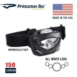 Princeton Tec Vizz II MPLS Intrinsically Safe Headlamp | Made In USA